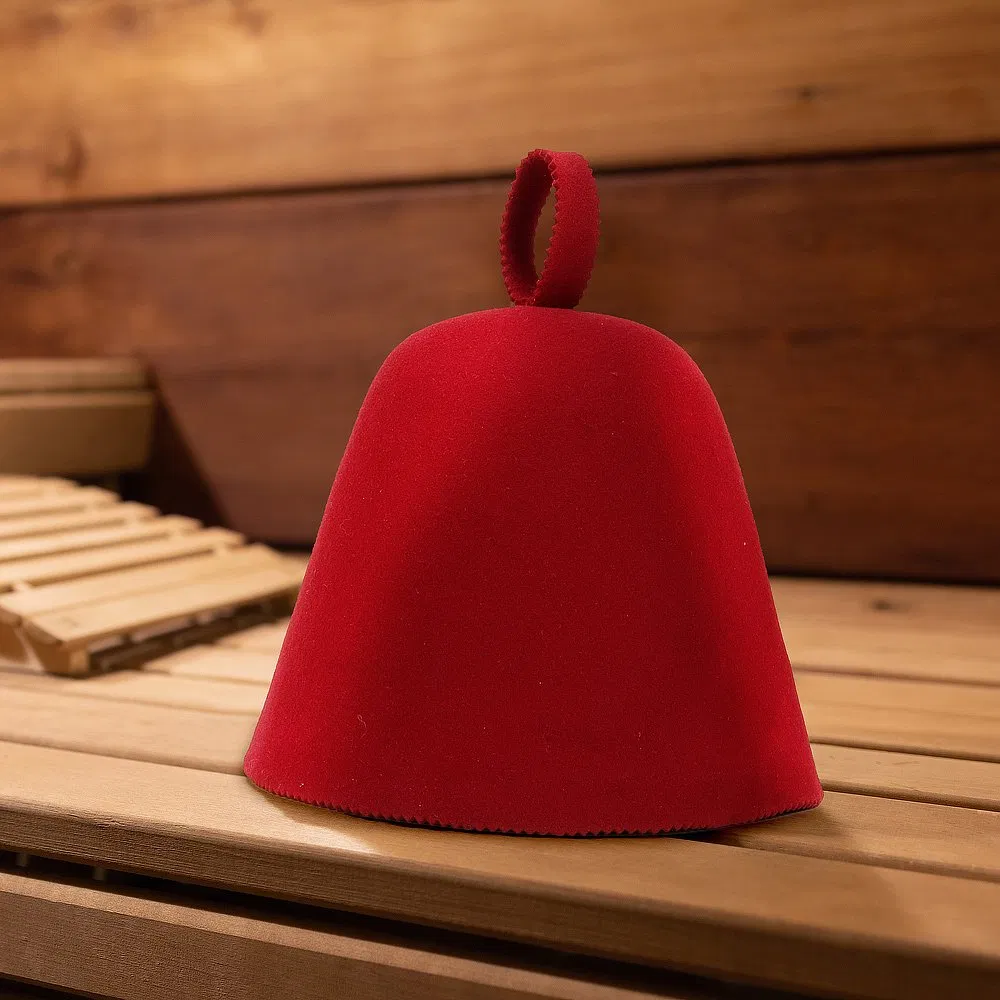 Custom Color Russian Popular Wool Felt Sauna Hat for Men and Women