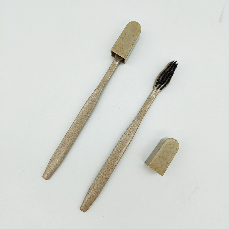 Disposable Wheat Straw Eco-Friendly Hotel Toothbrush