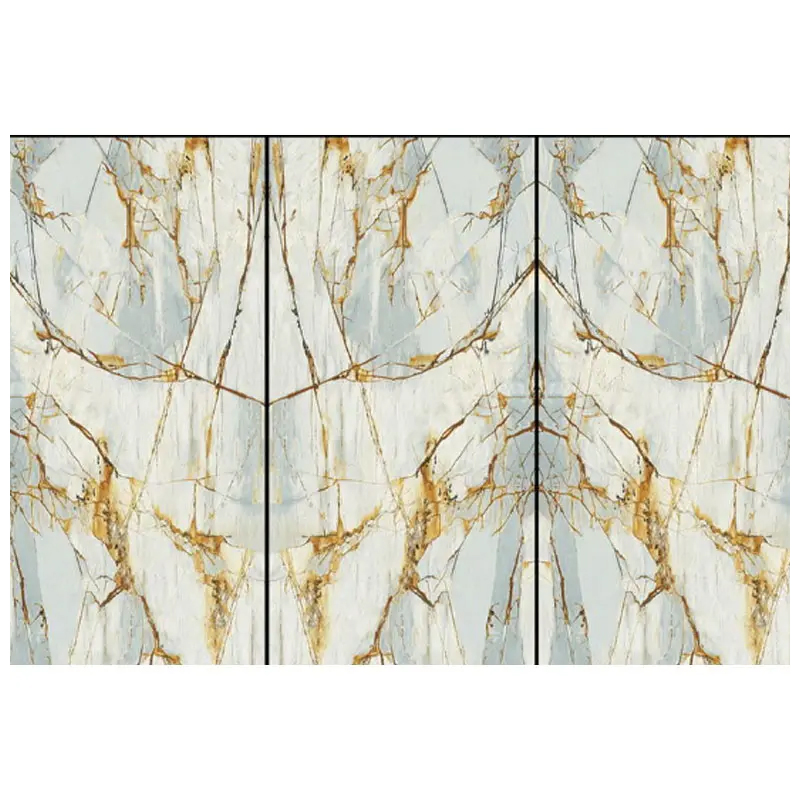 Blue Roma Quartzite Effect Ultra Compact Surface Slabs for Feature Wall