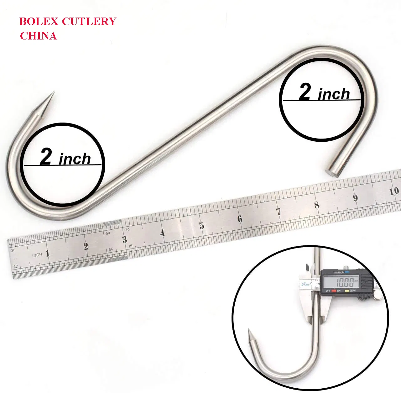 Ss Hooks Stainless Steel Meat Processing Butcher Hooks