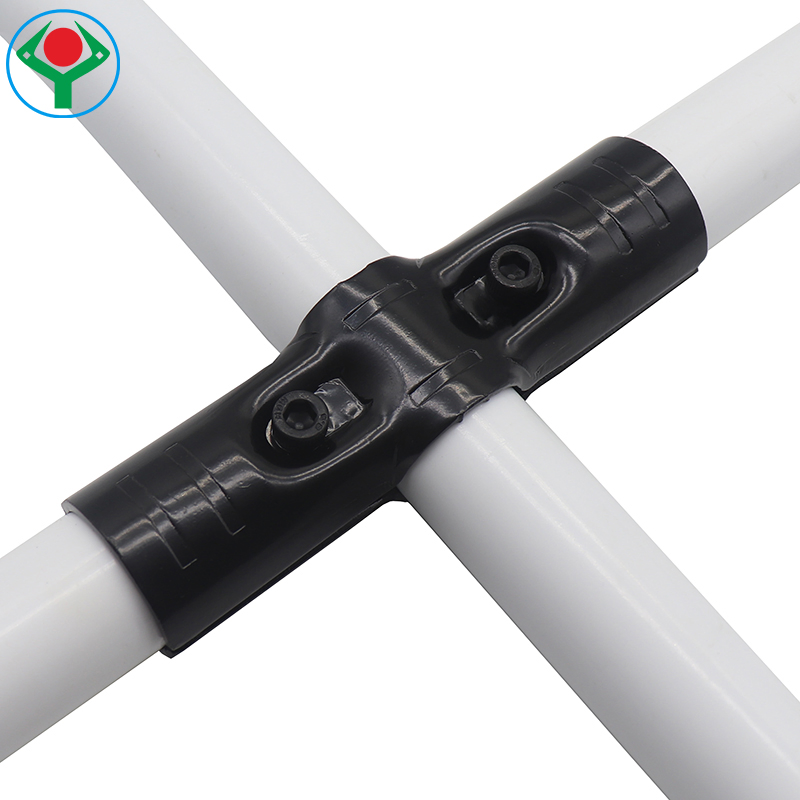Ys-4 Black Electrophoresis SPHC 3 Way Cross Steel Joint Set for Lean Production Line