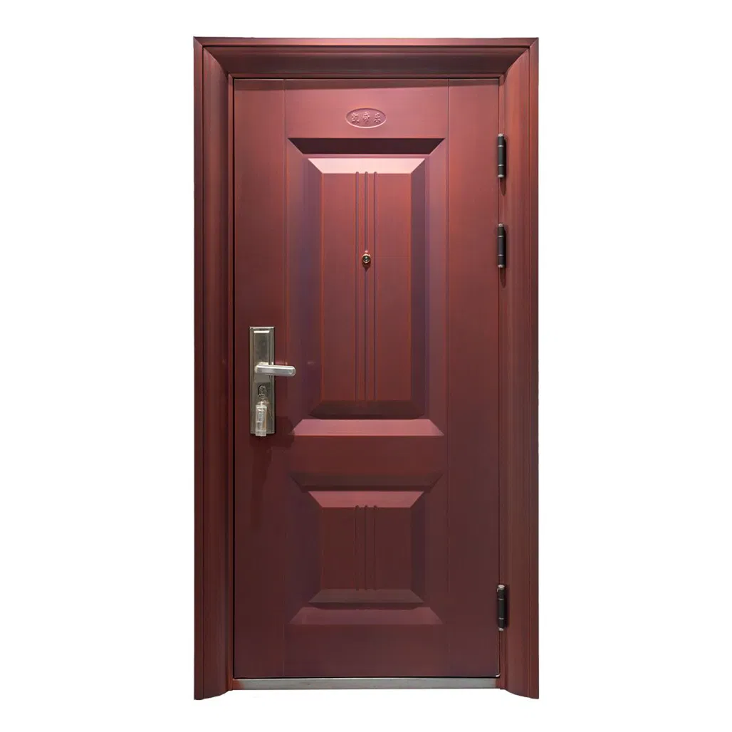 High - Quality Classic Galvanized Steel Security Door. Fluorocarbon/Wood Grain Finish, 304 Lock, Strong Hinges. OEM & Pattern Options