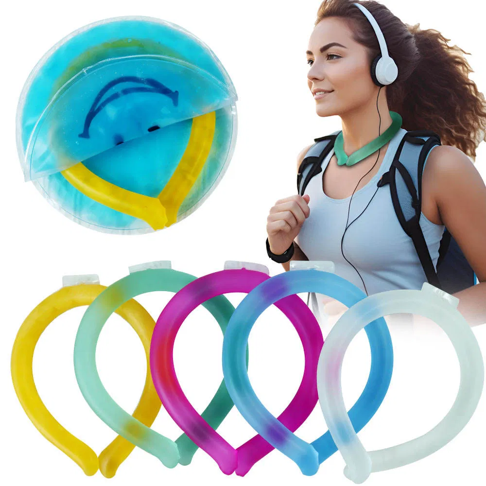 Hot Selling Summer Outdoor Sports Neck Cooler Cooling Circle Gel Ice Pack Hot & Cold Sports Pack