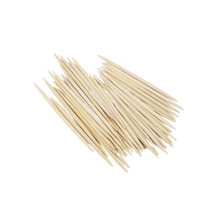 Disposable Toothpick with Mint Individual Wrapped Disposable Eco-Friendly Bamboo Skewer Flat Wood Toothpicks