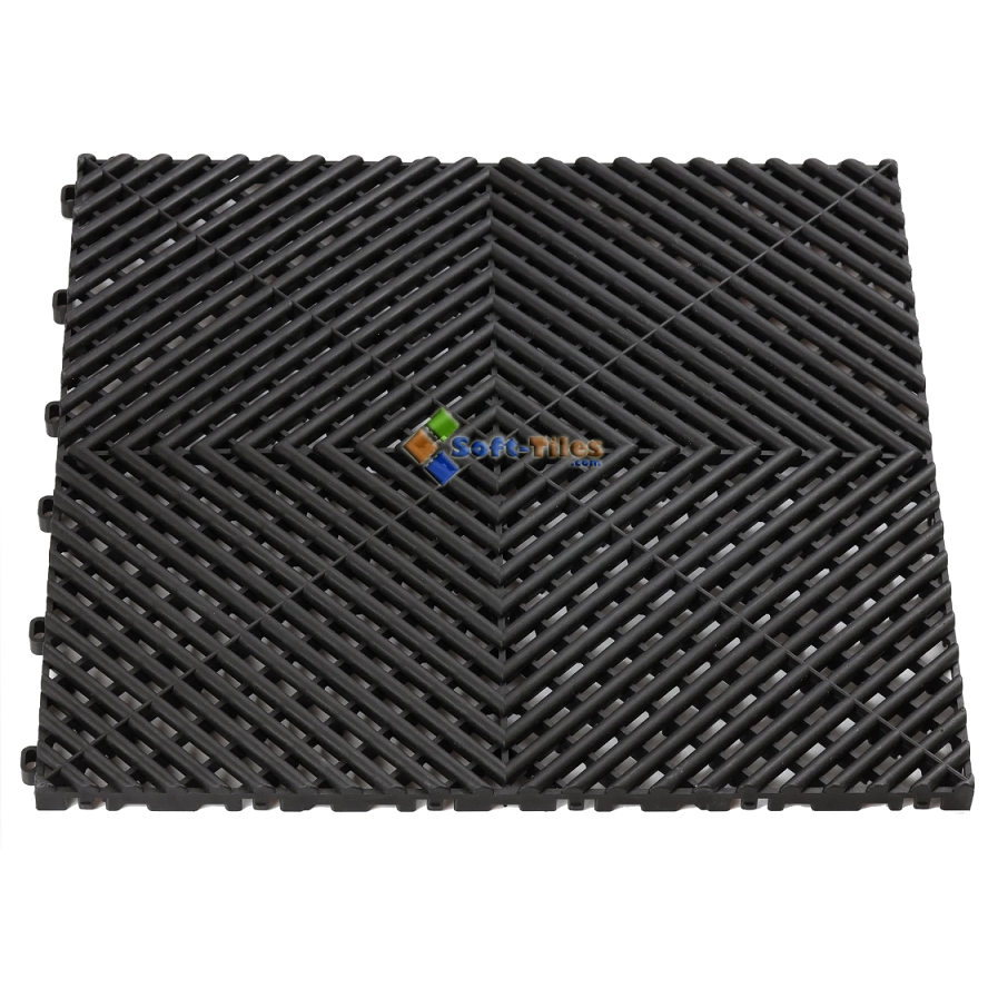 Вентилируемая плитка для пола гаража PP 400x400 мм