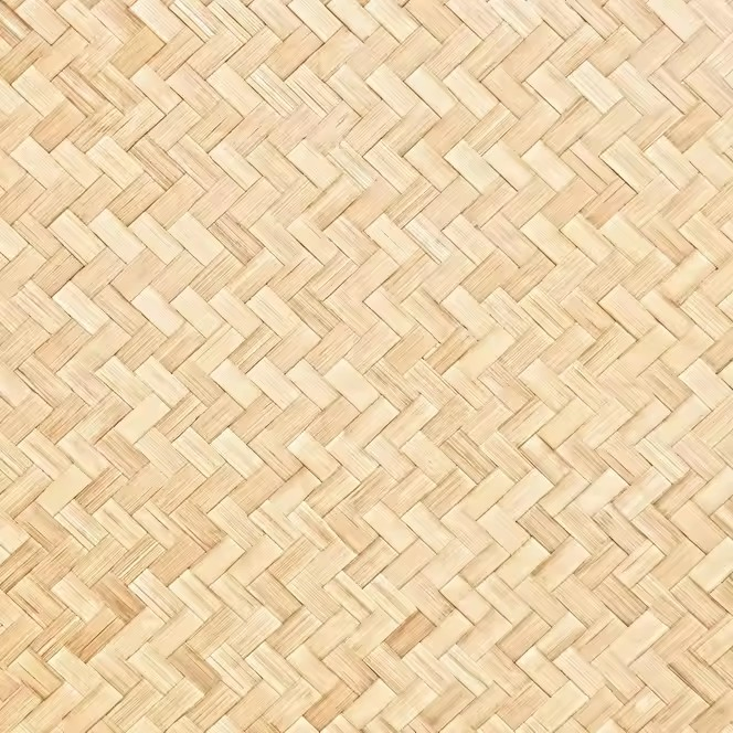 Strand Woven Bamboo Veneer Bamboo Braid Veneer for Furniture, Wall, Ceiling