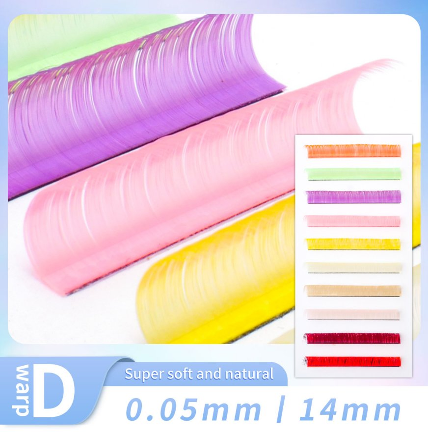 Colored Lash 20d Cluster Lashes Kit with Colored Rainbow Colors