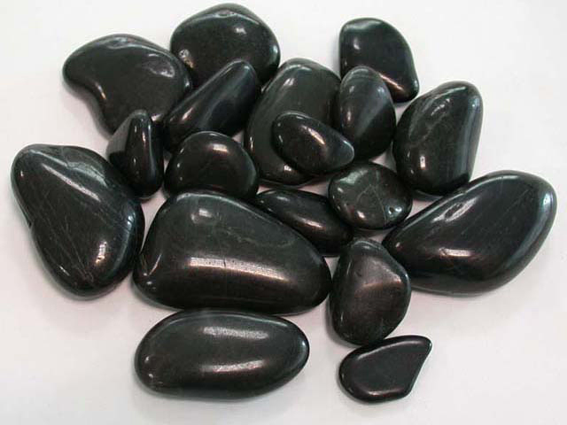 High/Normal/Washed/Tumbled Glossy Black Pebble River Rock for Garden Shower Floor