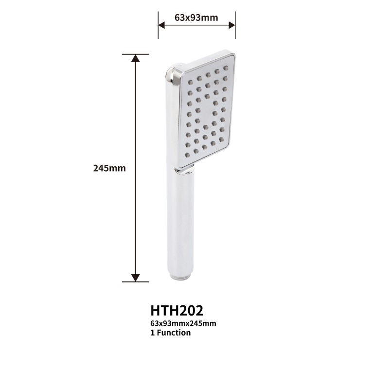 Square Single Function Handheld Shower