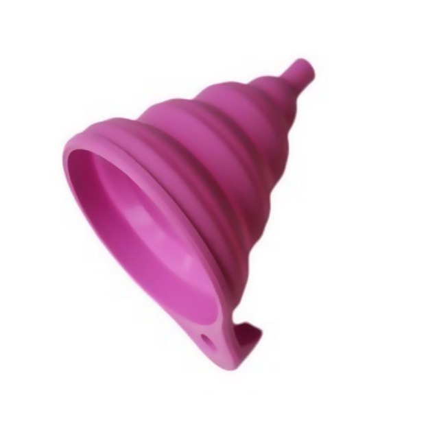 Factory Custom 100% Food Grade Foldable Silicone Kitchen Funnel Strainer Rubber