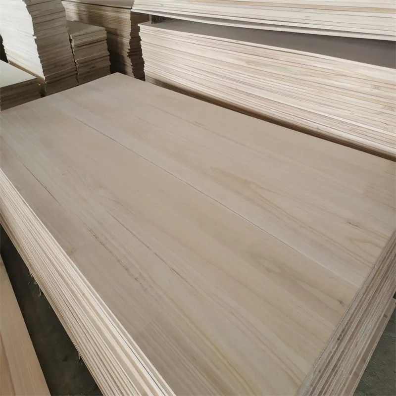 Solid Wood Board, Paulownia and Poplar 6-100 mm Finger Joint Wood Board Plywood