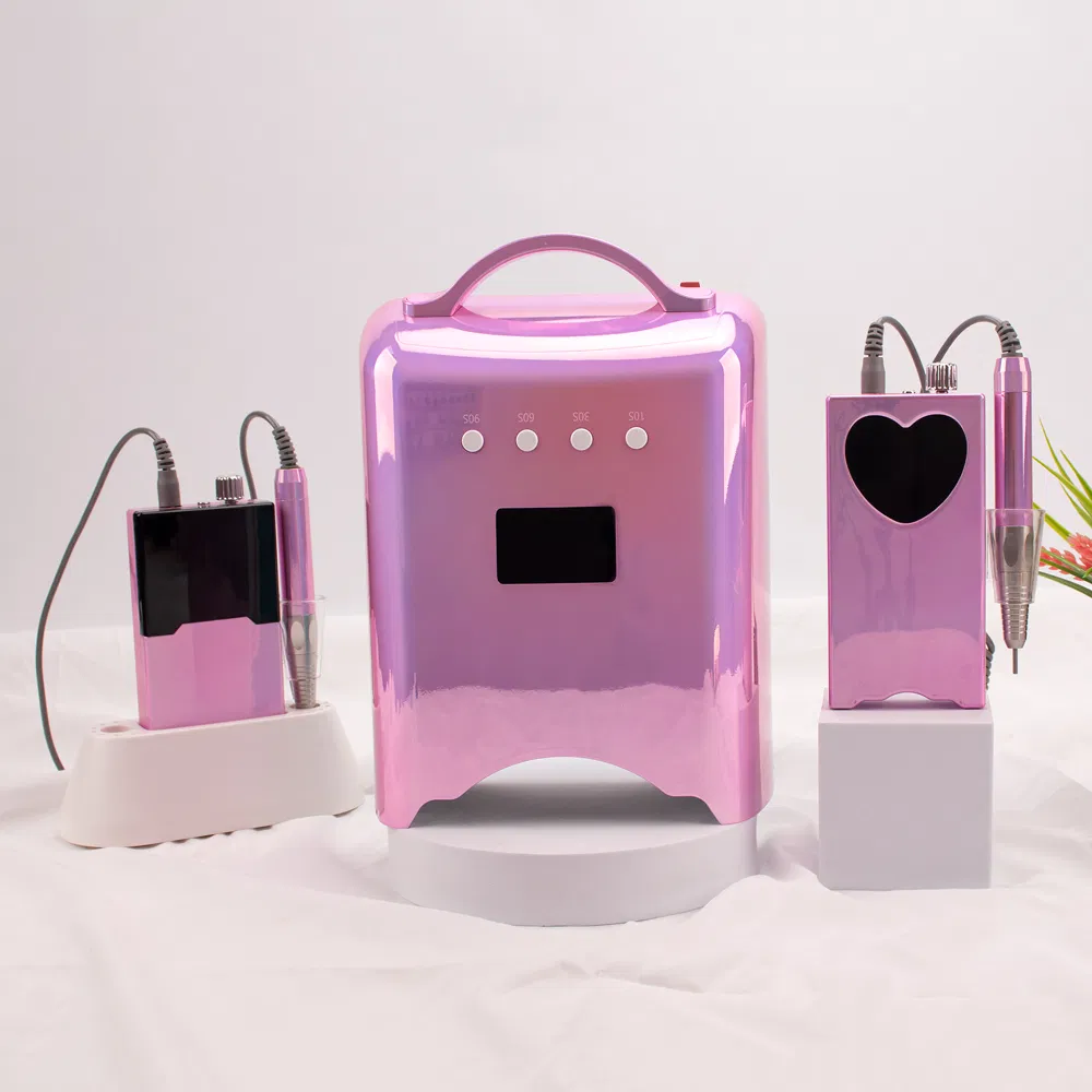 Good Quality 5200mAh Battery 78W 39PCS LED UV Bulbs Lamp Wireless Gradient Nail Enhancement Dryer with Mirror Interior