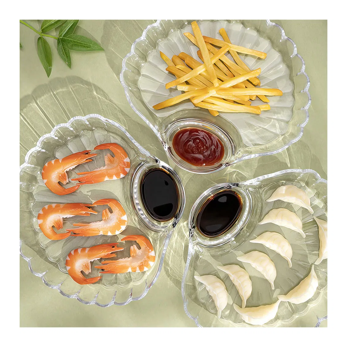 Divided Party Trays Snack Bowl Dishes for Entertaining Wine Dine Appetizer Plates