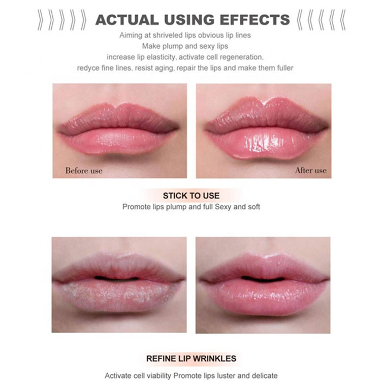 Natural Mint Plump Moisturizing Lip Gloss 3D Jelly Color Sexy Lip Plumper