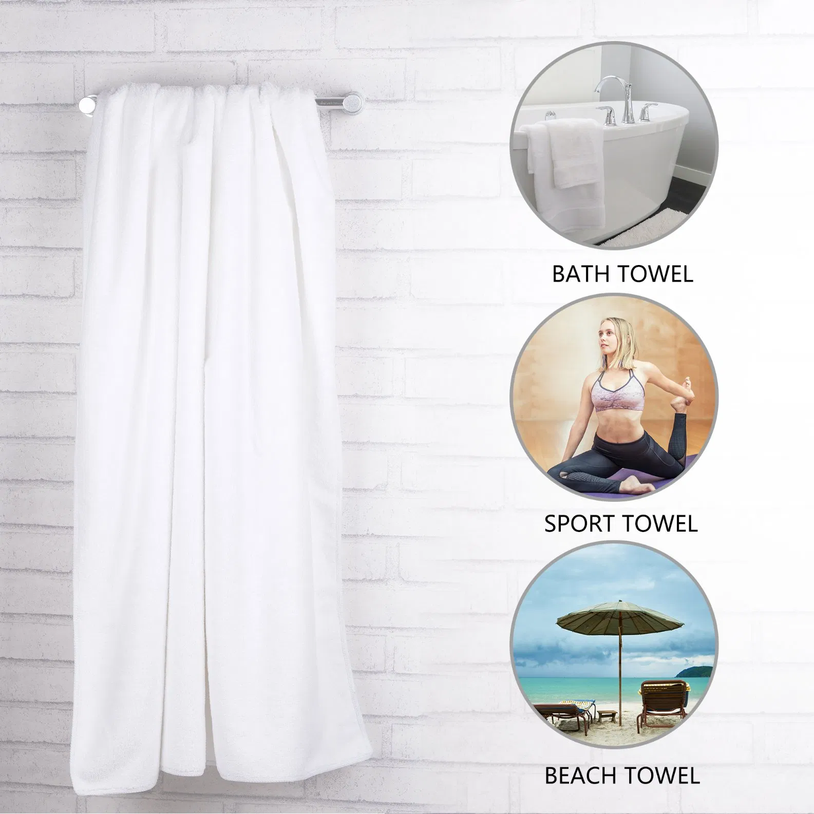 Microfiber Bath Towels for Hotel Ultra Softness Hair Drying Wash Bath Hair SPA Microfiber Soft