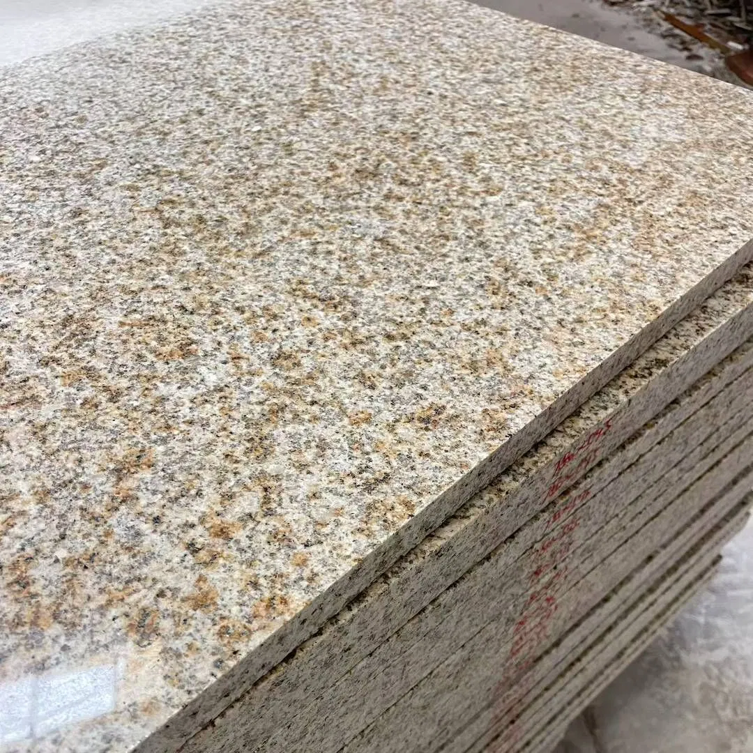 China Natural Stone Cheap Granite Tile for Flooring Tile Slab Tile Yellow Rust Stone