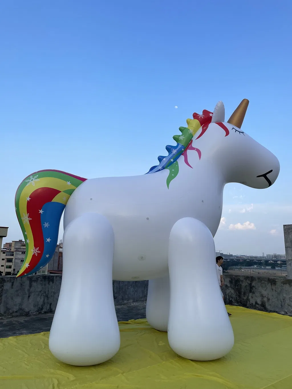 Boyi Inflatable Unicorn Inflatable Cartoon Model Inflatable Animal PVC Animal Balloon