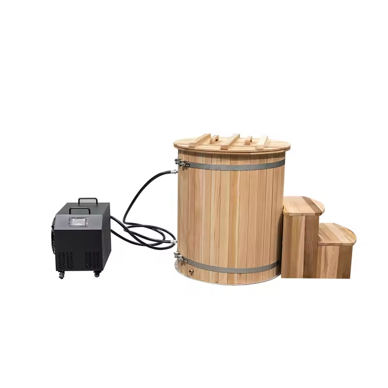 Ледяная ванна для криотерапии из кедра с системой охлаждения