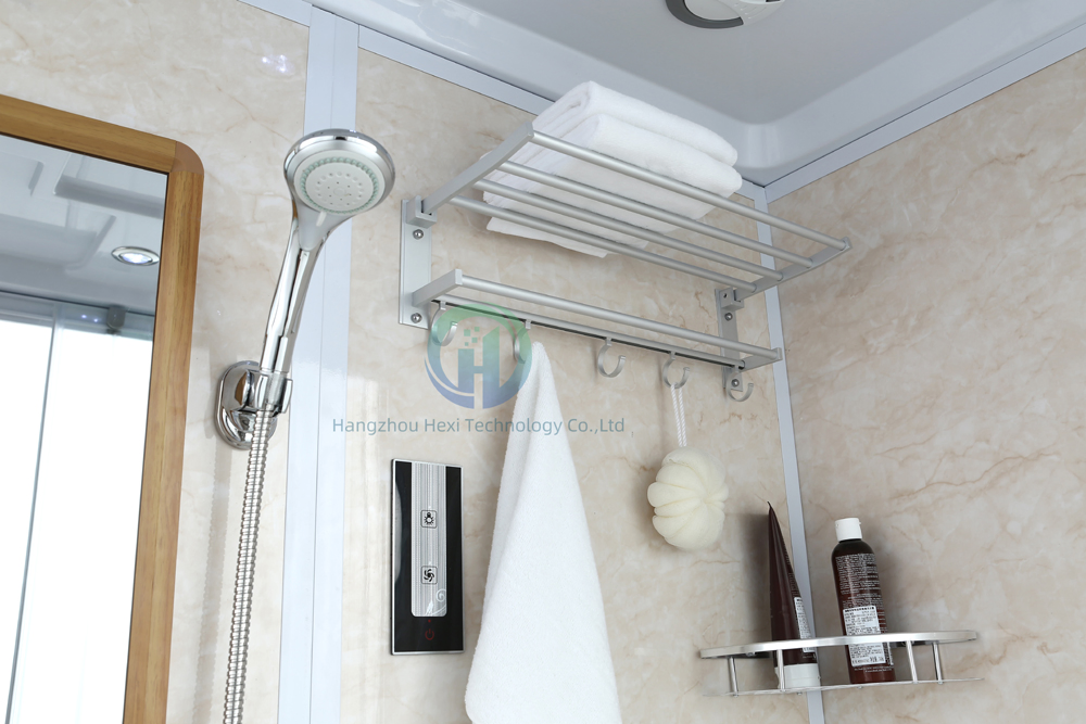 Most Convenient Sanitary Ware Prefab Toilet Bathroom Concealed Integrated Capsule Bathroom