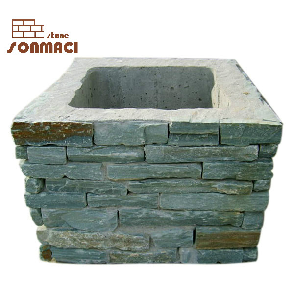 Natural Yellow Stone Veneer Column Pillar