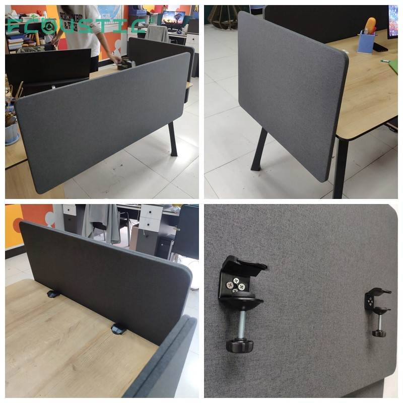 Workstation Fabric Wrapped Polyester Desk Privacy Panel Baffle Office Partitions