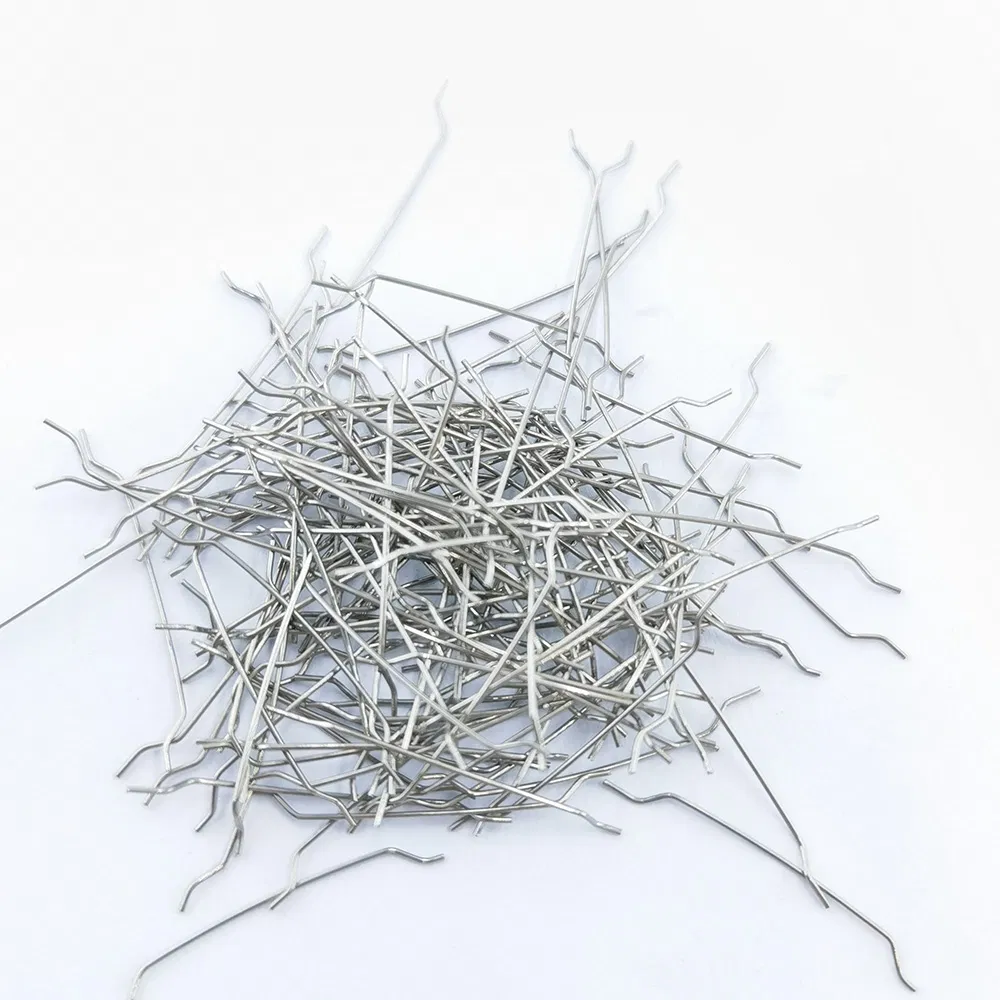 Customized High Tensile Strength 304 Hooked Stainless Steel Fibers for Tunnel Lining