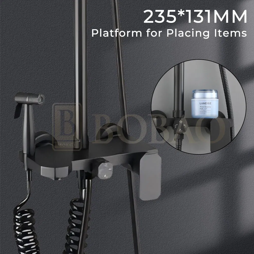 Sleek Modern Stainless Steel Chrome Shower Faucet Set for Luxury Bathrooms