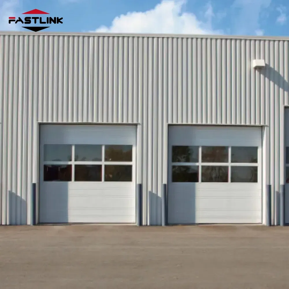 Fastlink Direct Sale Customized Home Villa Alloy Spring Automatic Glass Insulated Garage Doors