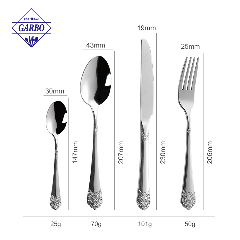 Mirror Polish 410 Stainless Steel PVD Technology Fruirt Fork Dessert Fork