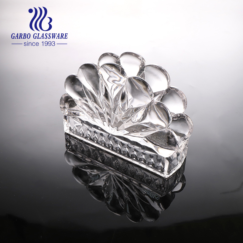 Wholesale Factory Cheap Hotel Standing Tissue Holder Glass Napkin Holder for Tissue