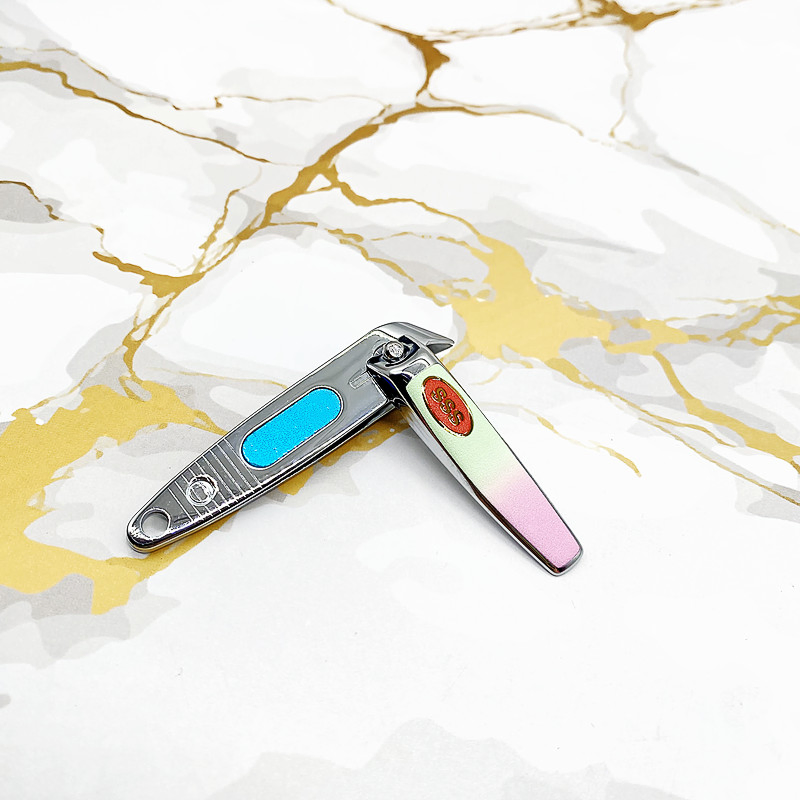 SSS 0751t-1 Gradient Color Nail Clippers Macron Color Nail Clippers Are Convenient for Oblique Mouth