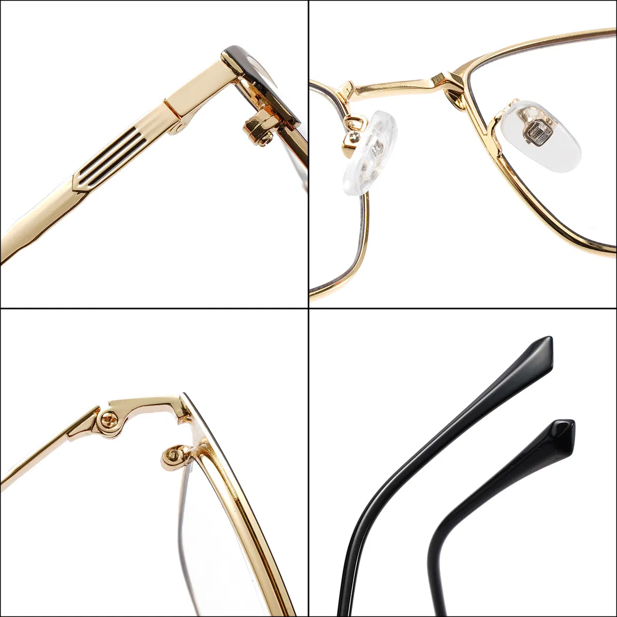 New Square Business Men's Presbyopia Glasses Frame Metal Frame