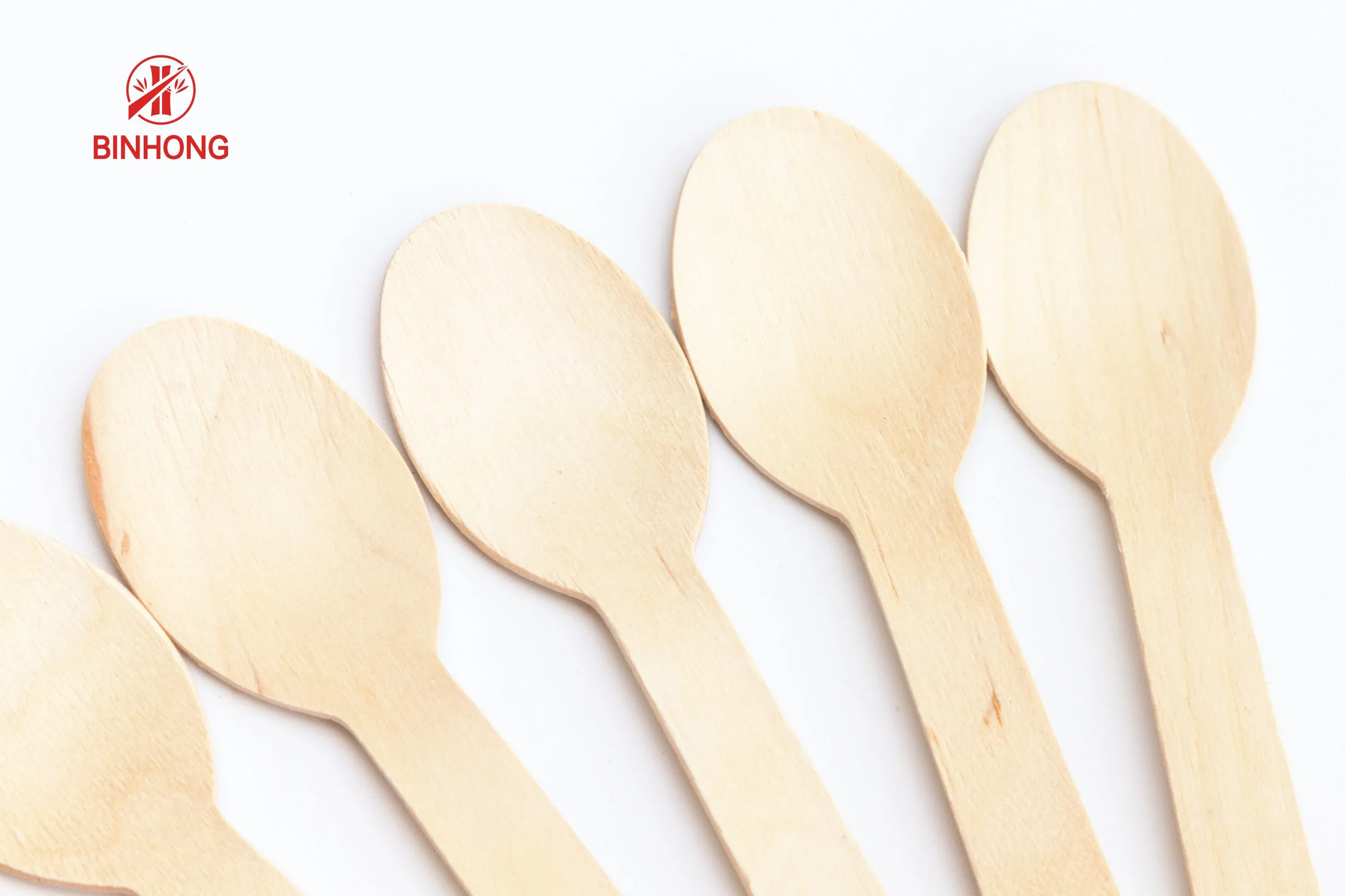 100% Birch Wooden Disposable Spoon