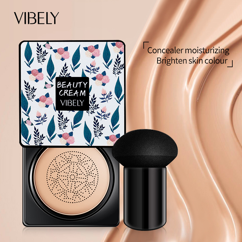 Face Makeup Oil Control Concealer Whitening Mushroom Head Air Cushion Liquid Foundation