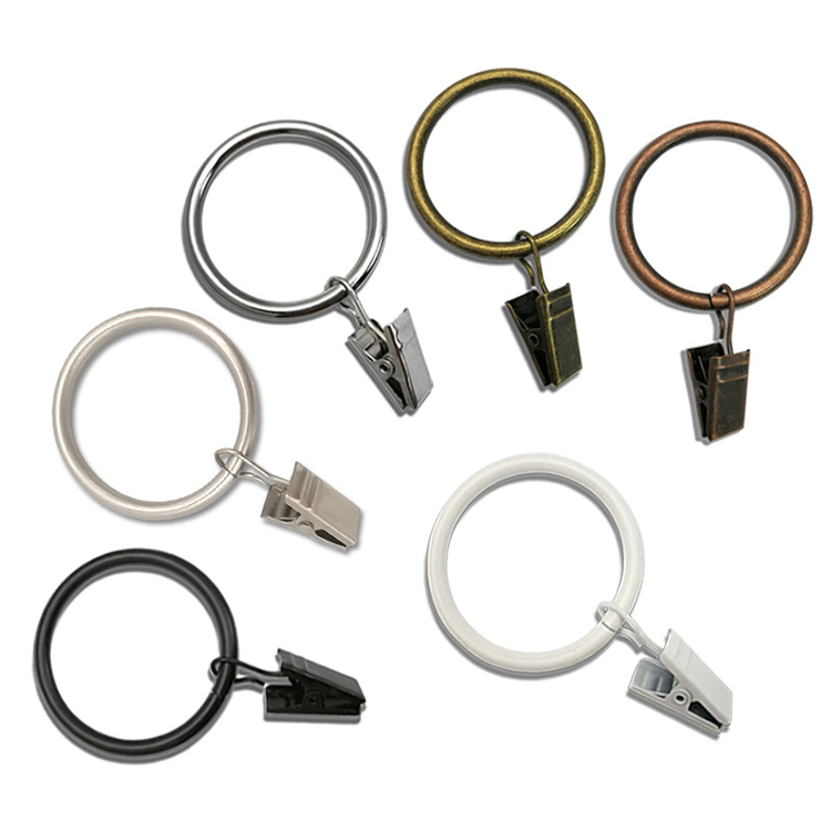 12PCS/Set Modern Stainless Steel Shower Curtain Rings