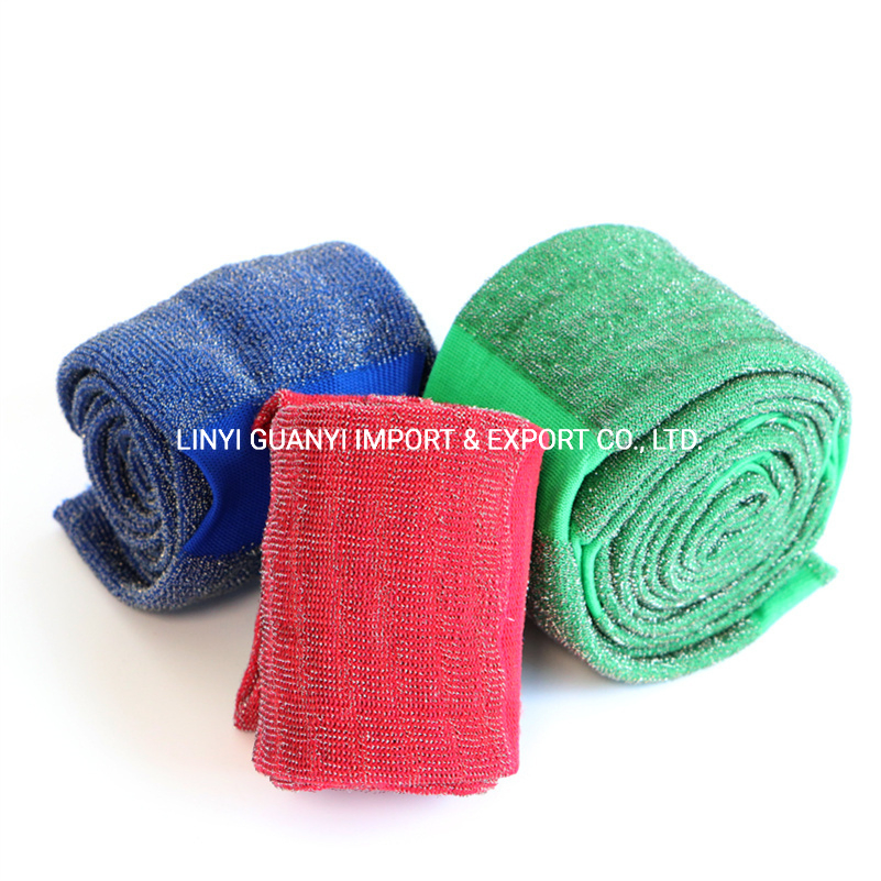 Stainless Steel Wire Scrubber Sponge Material Fabric Dish Cloth