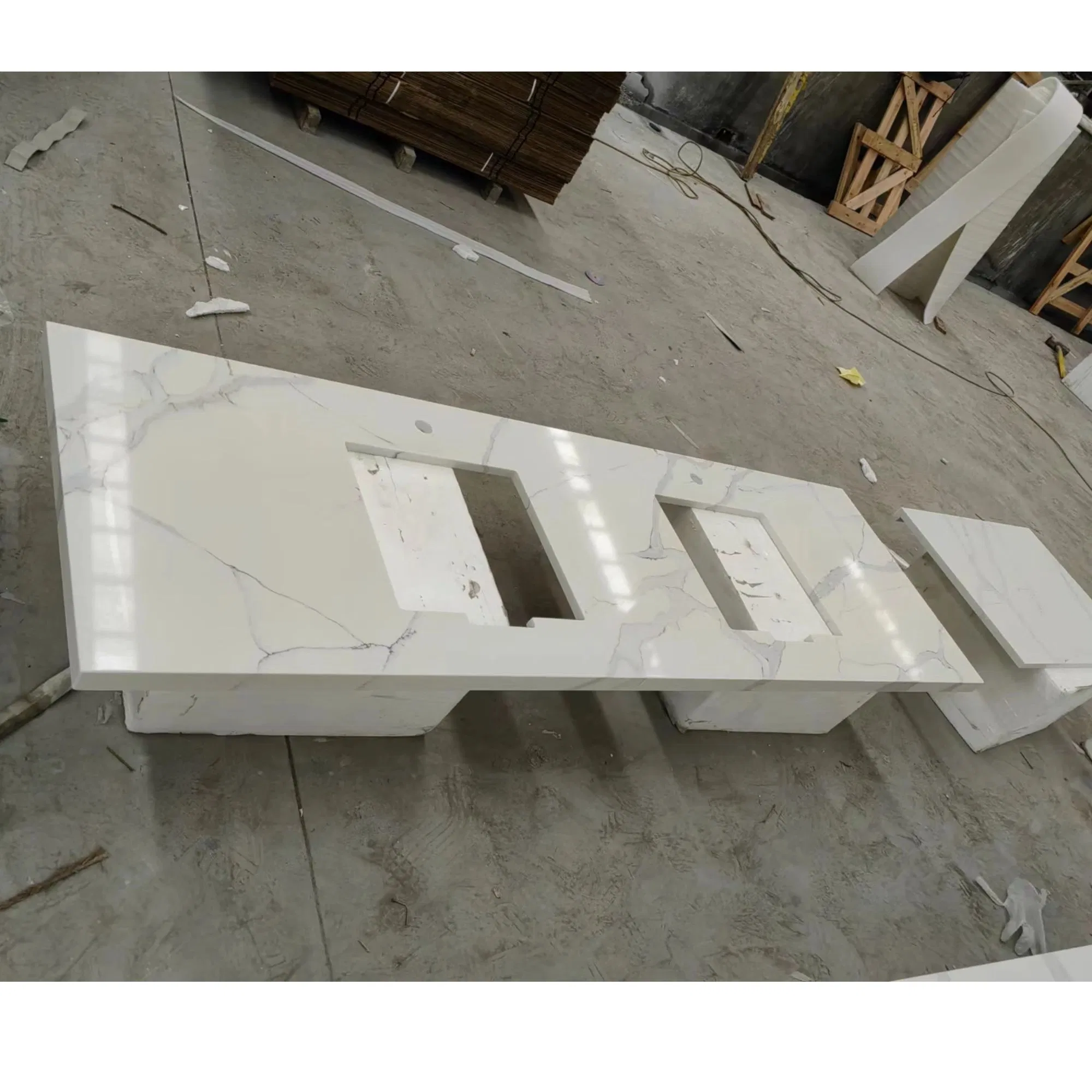 Aritificial Quartz Stone Countertop for Bathroom/Kitchen Engineering Wholesale