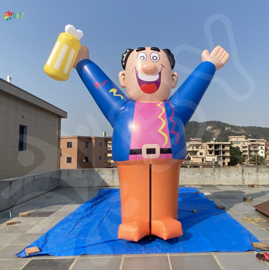 New Design Inflatable Holland Doll Advertising Inflatable Abraham Balloon for Outdoor Decoration