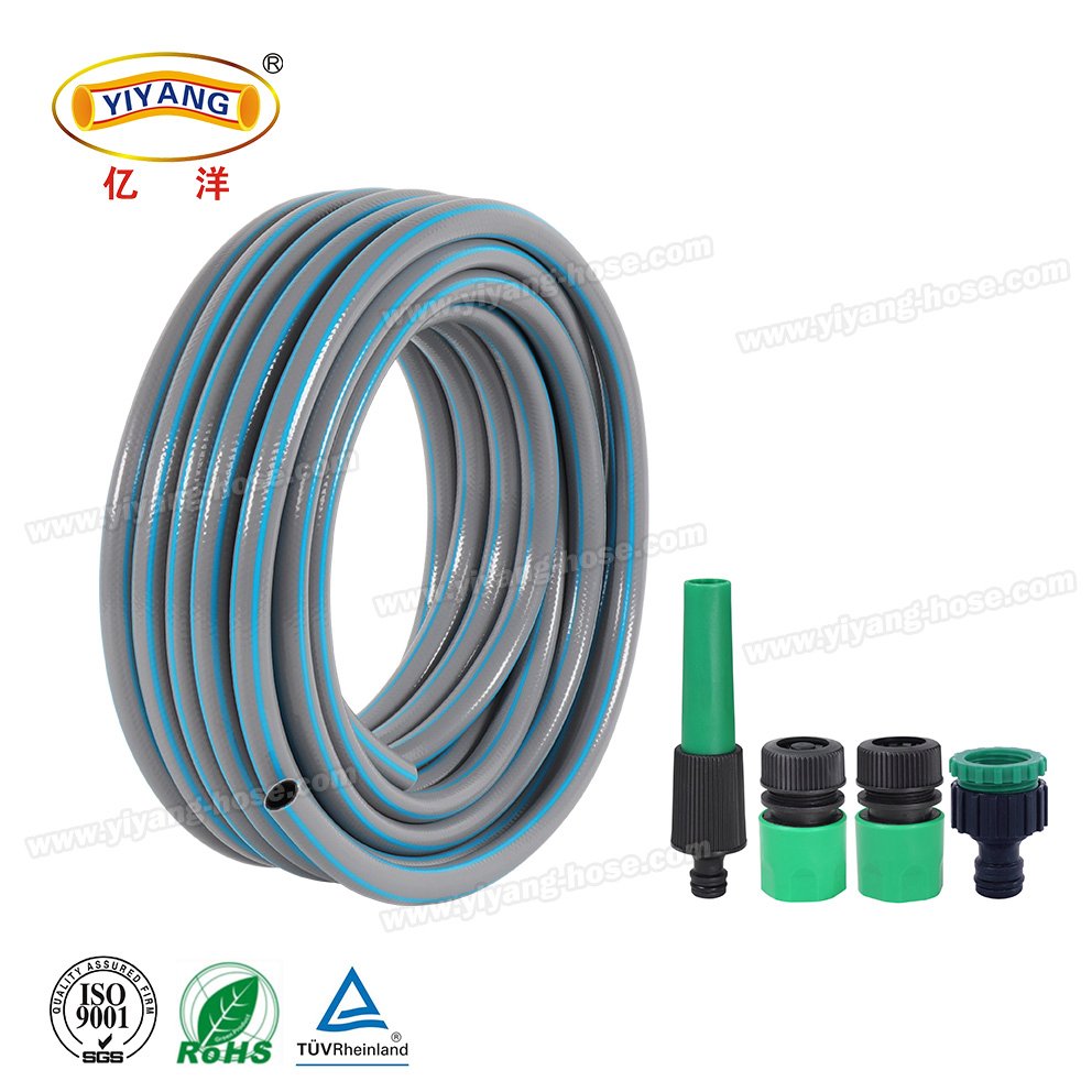 Heavy-Duty 1/2 Inch PVC Garden Hose with Quick Connect Fittings