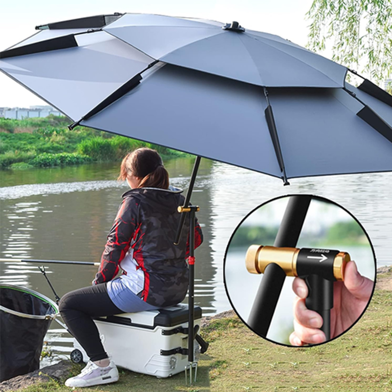 Зонт для рыбалки пыльно-голубой, анти-УФ, дождезащитный