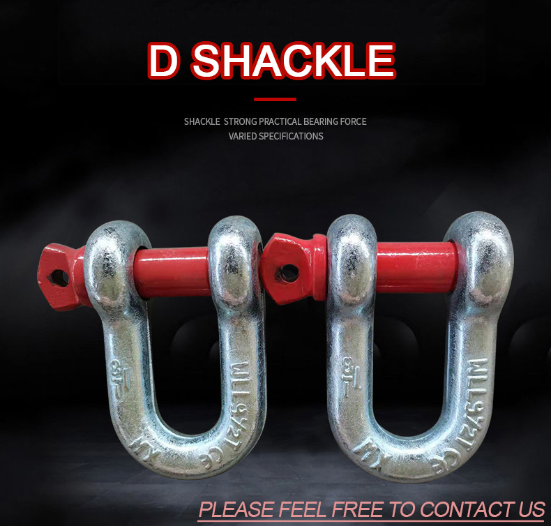 High quality Strong Mini D Shaped Bow Shackle 3mm Silver Color Marine Grade Stainless Steel