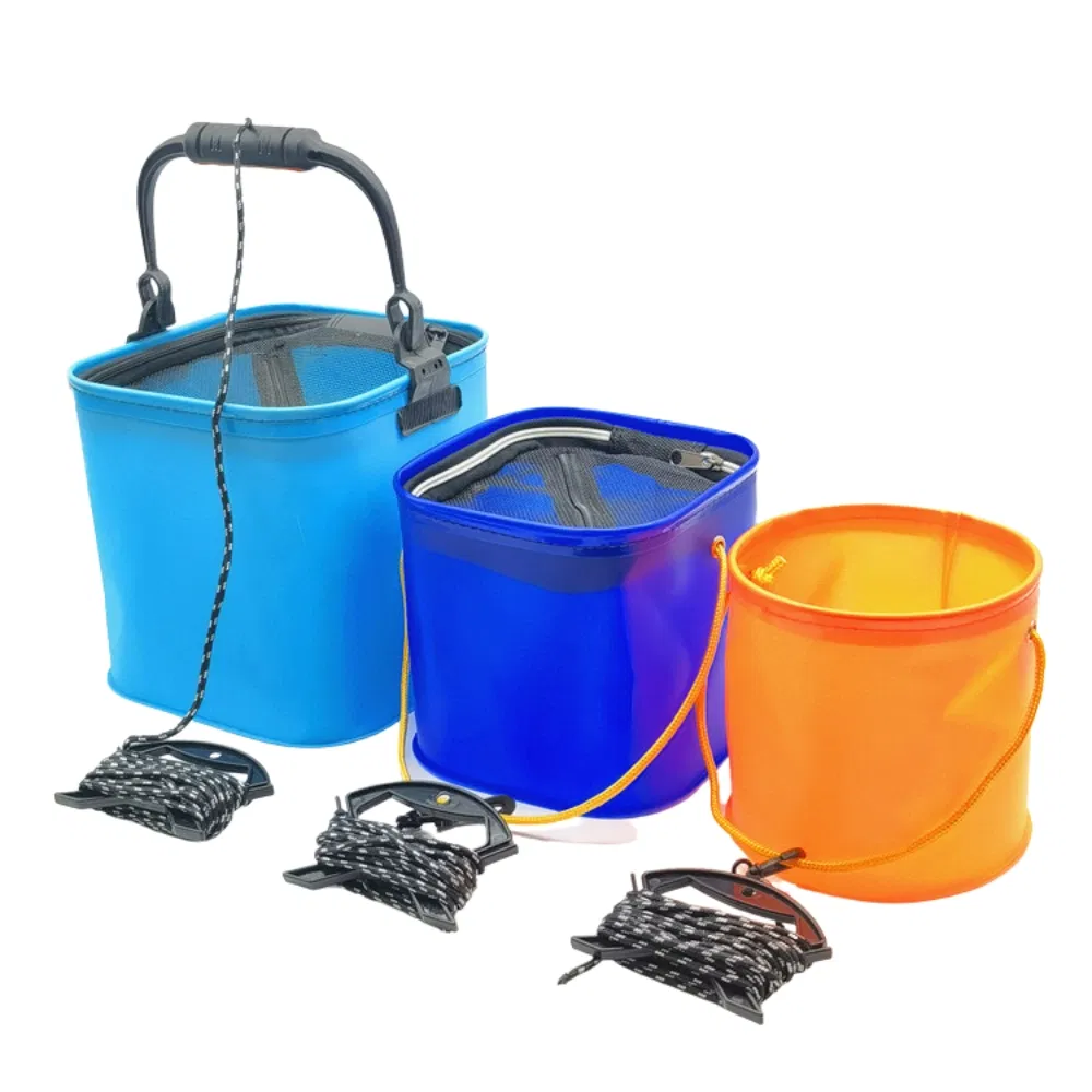 Collapsible Fishing Bucket, Portable Fishing Collapsible Bucket Folding Barrel Bl23457