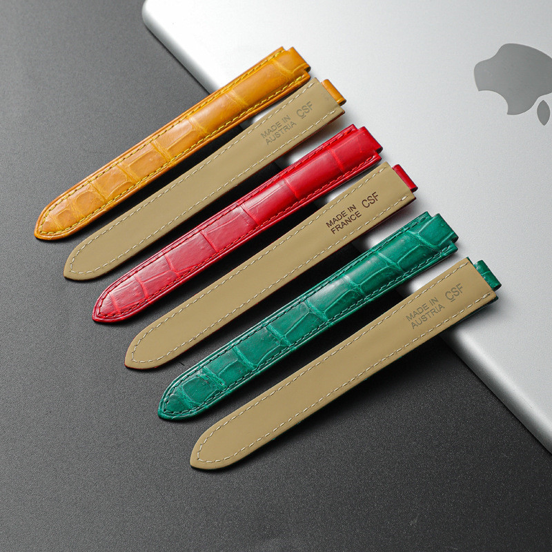 RC75 Alligator Luxury Black Vintage Top Grain 20mm Apple for Men Strap Brown Smart Lot Packaging Machine Watch with Leather Straps