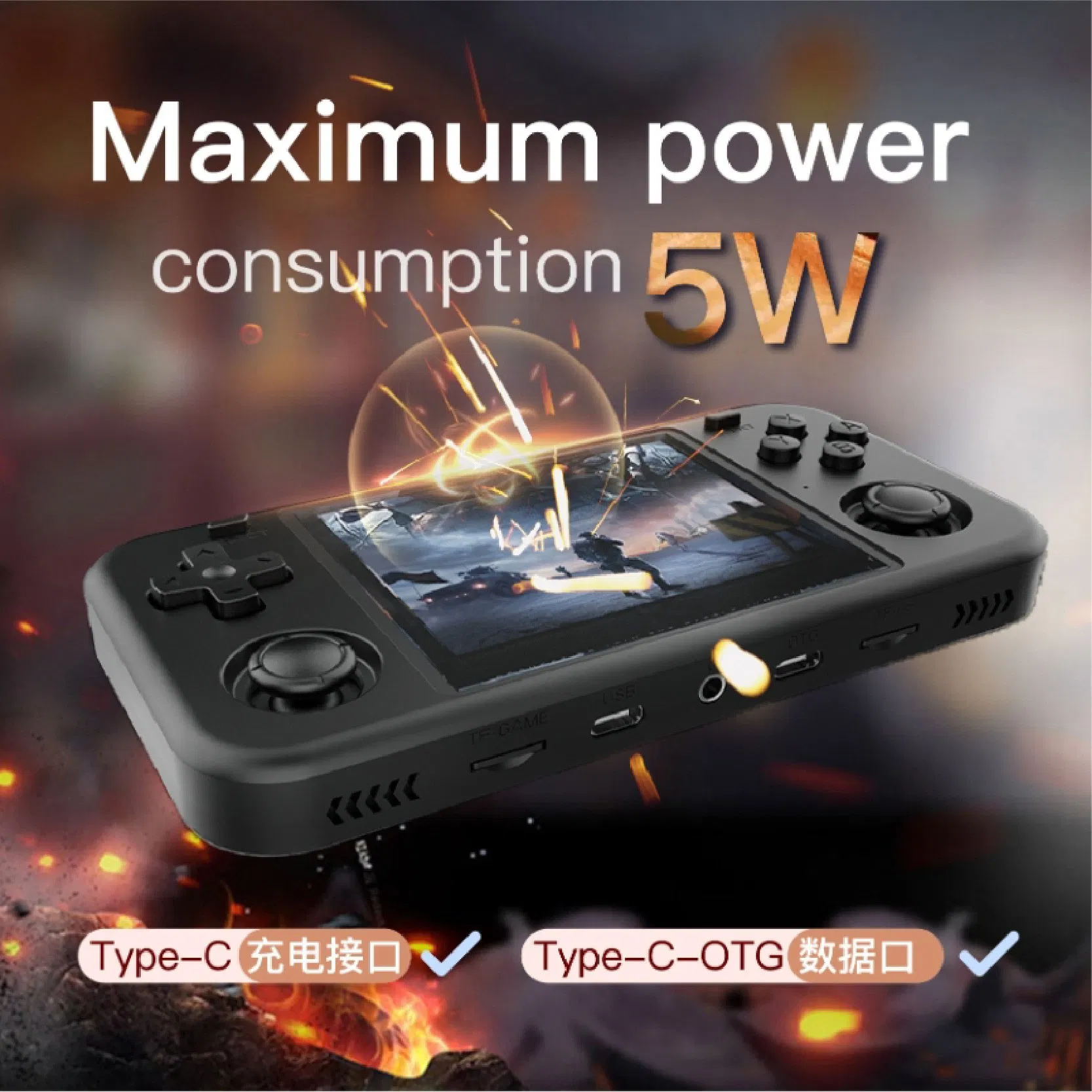 Портативная консоль O30s с Linux, ретро-игры GBA, PS1