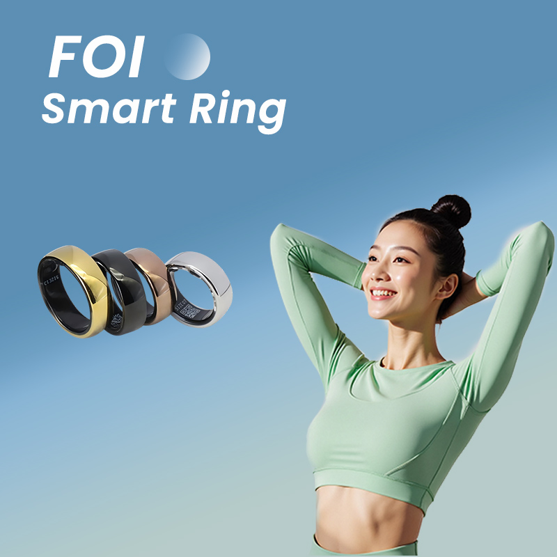 Productos En Tendencia 2024 Health Care Products PVD Coating Durable Titanium Smart Ring with Activity Monitoring