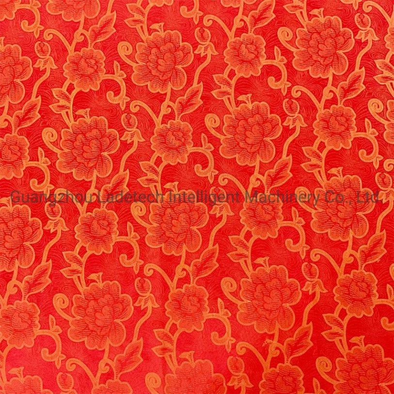 High Quality Mattress Red Rose Polyester Tricot And Fabric 70-80GSM