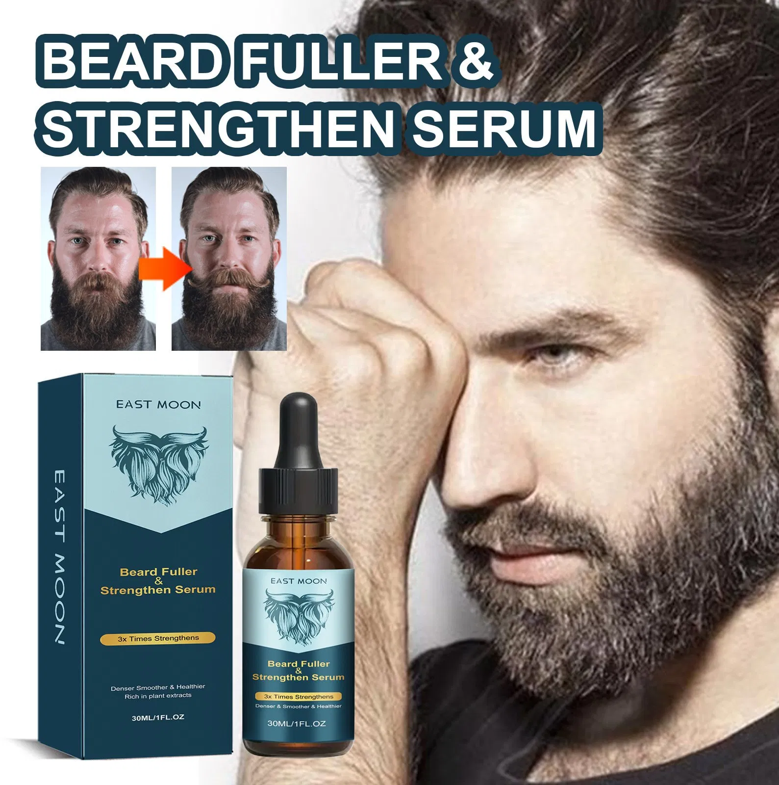 Customized Logo Beard Oil Private Label Hot Selling Beard Growth Oil for Men Professional Beard Oil