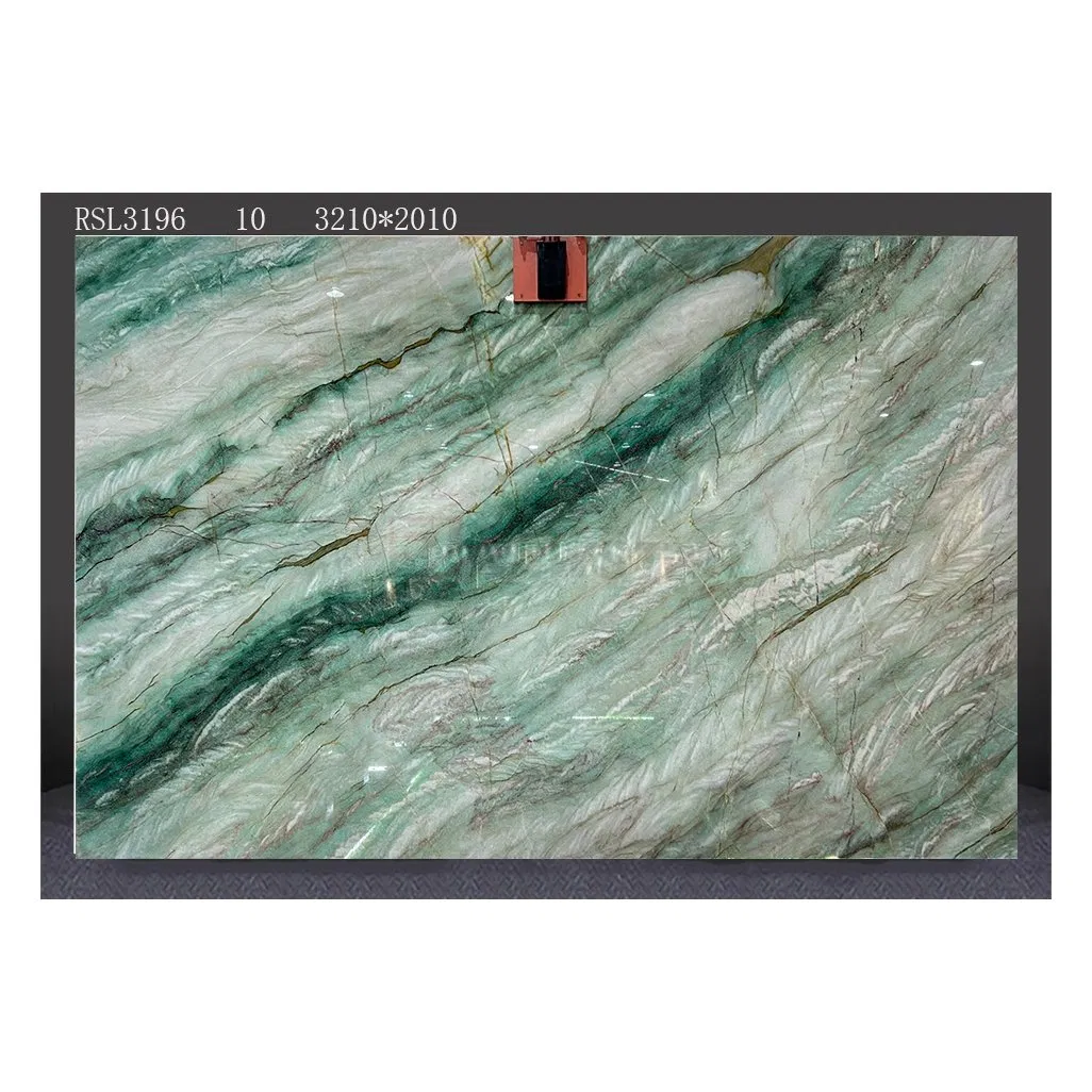 Newstar Big Large Slabs Floor Tiles Jade Green Sintered Stone Wall Porcelain Slab for Kitchen Room Countertop