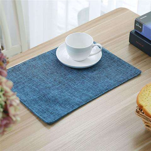 Kitchen Dining Table Decoration Placemat Polyester Place Jute Mat
