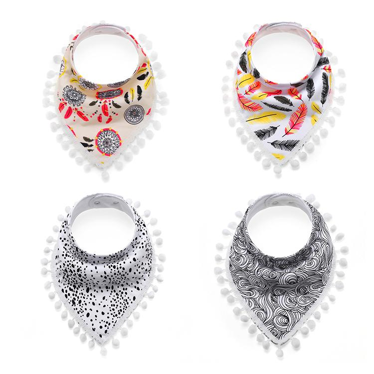 Waterproof and Washable Baby Bibs with Soft Cloth Backing